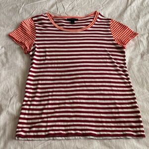 JCrew Red and Orange Women's Top